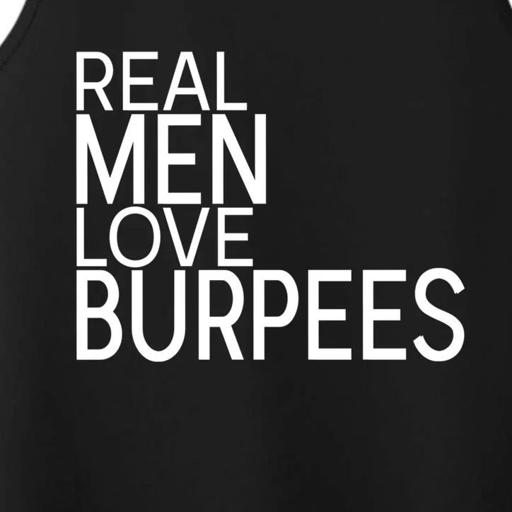 Real Love Burpees Fitness Saying Design Cute Gift Performance Tank