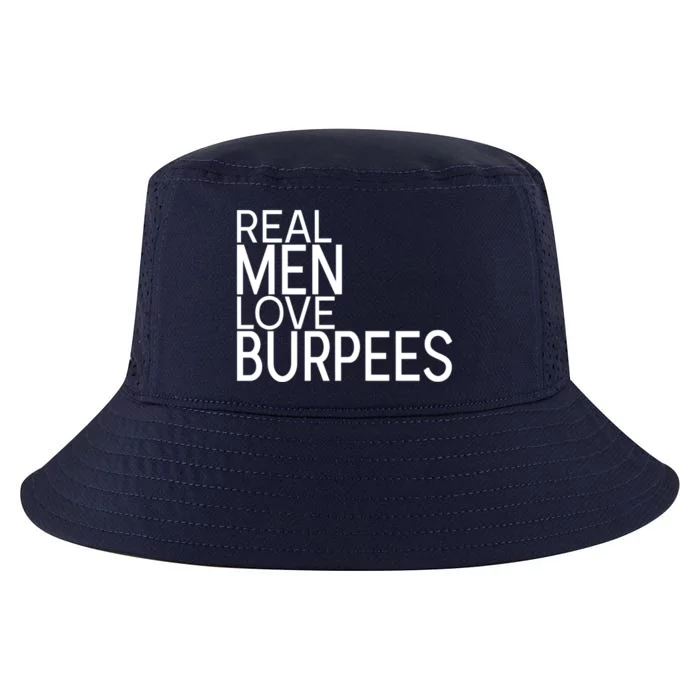 Real Love Burpees Fitness Saying Design Cute Gift Cool Comfort Performance Bucket Hat