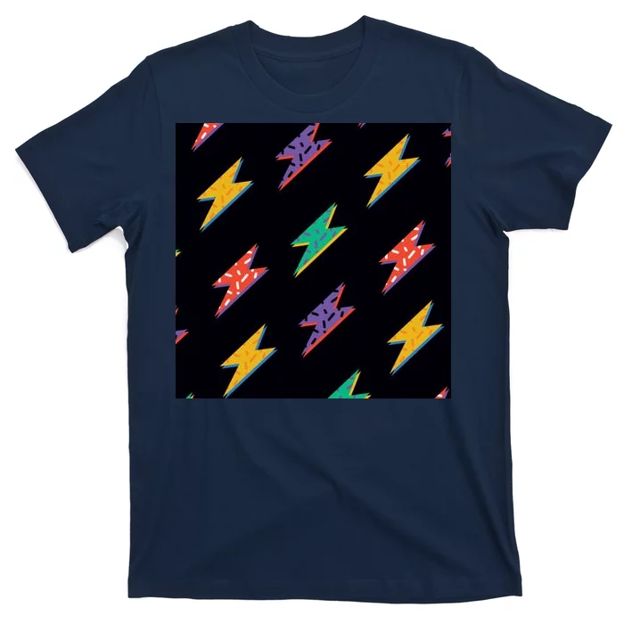 Retro Lightning Bolt Colorful T-Shirt