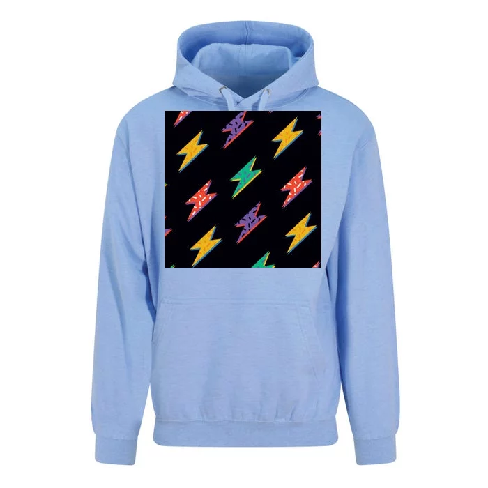 Retro Lightning Bolt Colorful Unisex Surf Hoodie