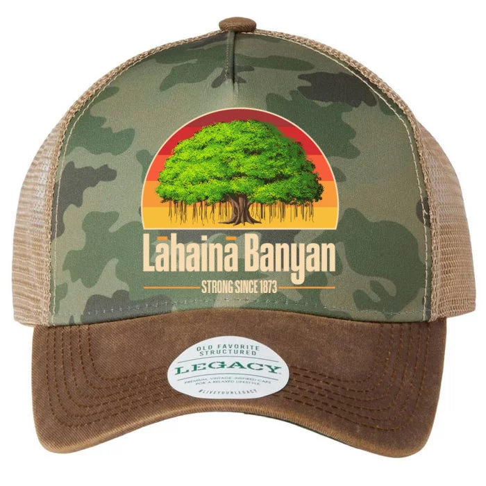 Retro Lahaina Banyan Tree Strong Since 1873 Support Maui Hawaii Legacy Tie Dye Trucker Hat