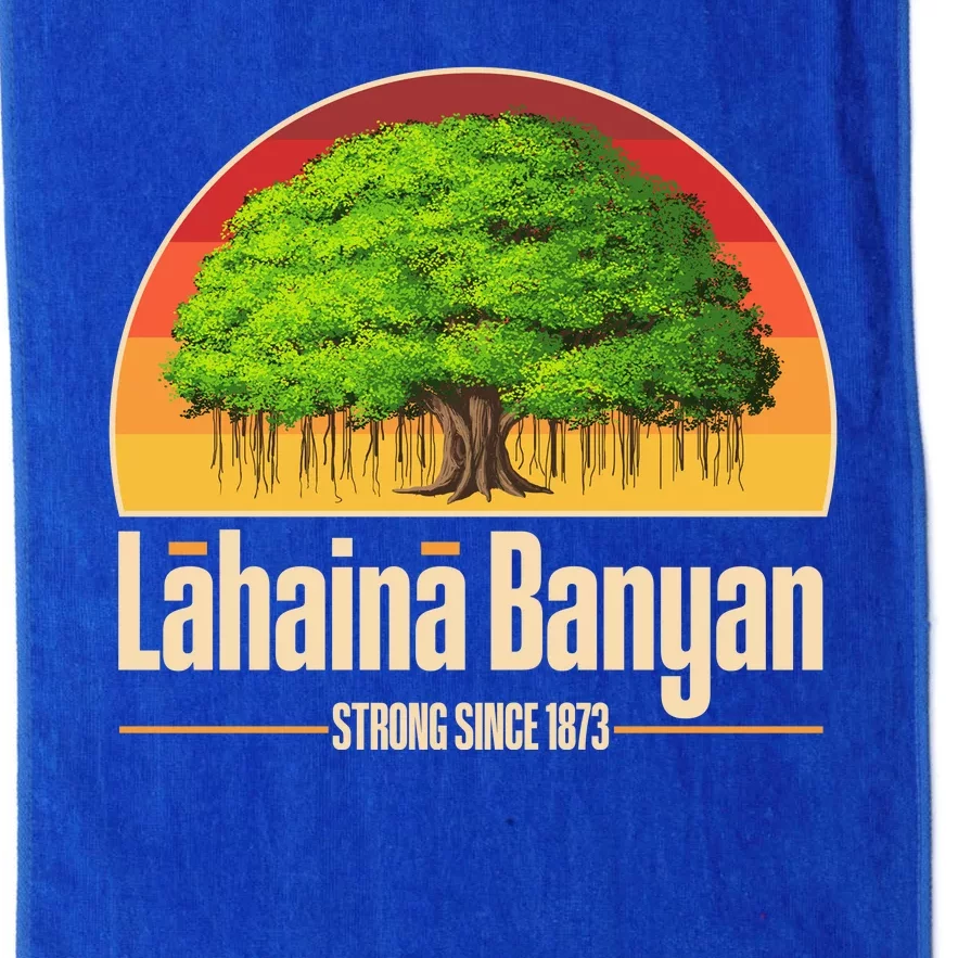 Retro Lahaina Banyan Tree Strong Since 1873 Support Maui Hawaii Platinum Collection Golf Towel