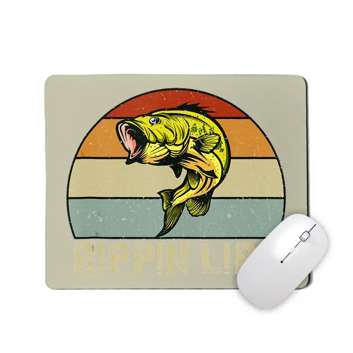 Rippin Lips Bass Fishing Gifts For Dad Fathers Day Mousepad