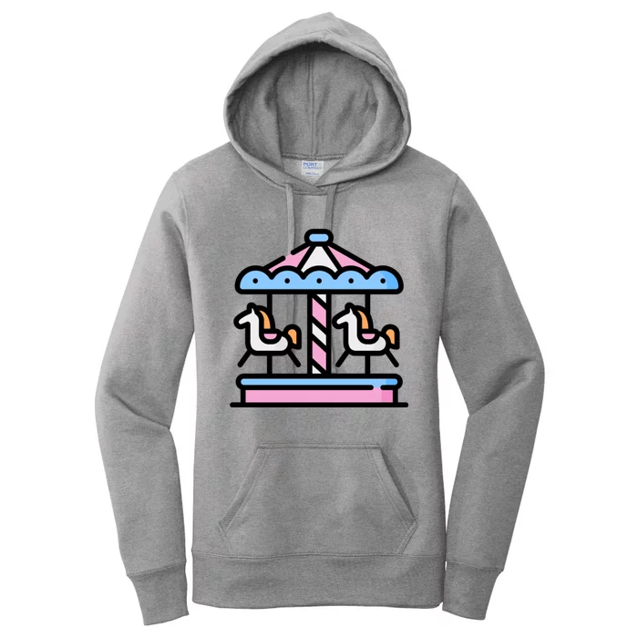 Really Like Carousels Carousel Carnival Amuset Park Cool Gift Women's Pullover Hoodie