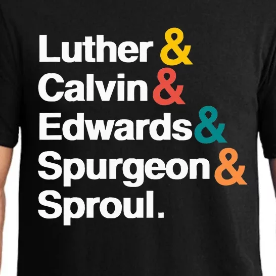 Reformers Luther Calvin Edwards Spurgeon and Sproul Pajama Set