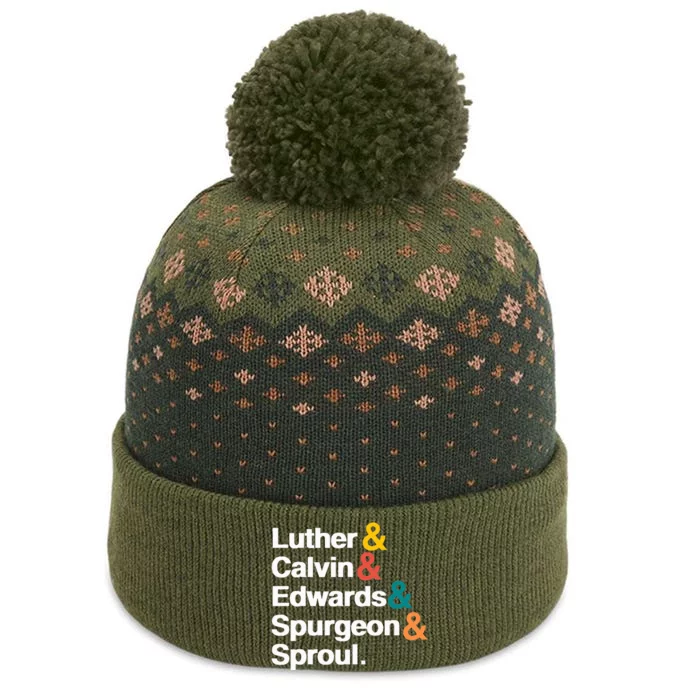 Reformers Luther Calvin Edwards Spurgeon and Sproul The Baniff Cuffed Pom Beanie