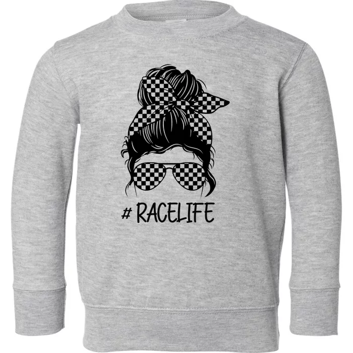 Race Life Cool Girl Racer F1 Toddler Sweatshirt