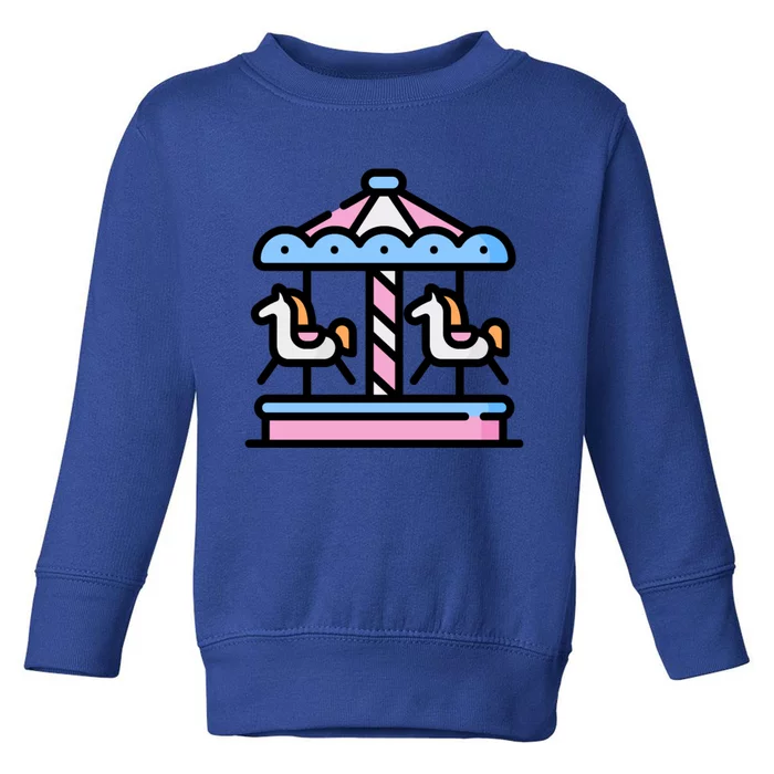 Really Like Carousels Carousel Carnival Amuset Park Gift Toddler Sweatshirt