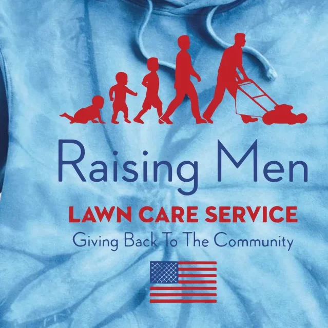 Raising Lawn Care Service Giving Back To The Community Usa Tie Dye Hoodie