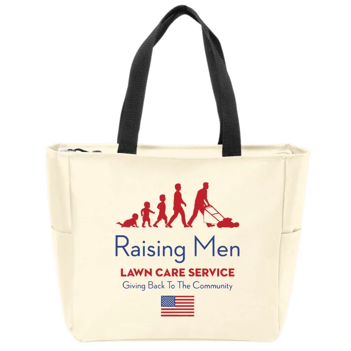 Raising Lawn Care Service Giving Back To The Community Usa Zip Tote Bag