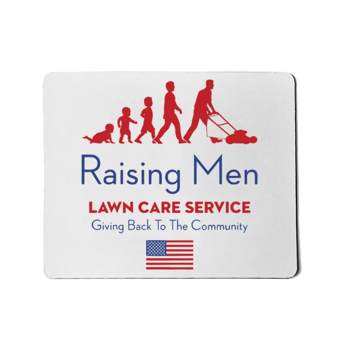 Raising Lawn Care Service Giving Back To The Community Usa Mousepad