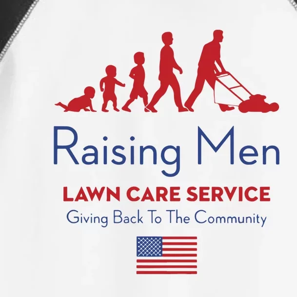 Raising Lawn Care Service Giving Back To The Community Usa Toddler Fine Jersey T-Shirt