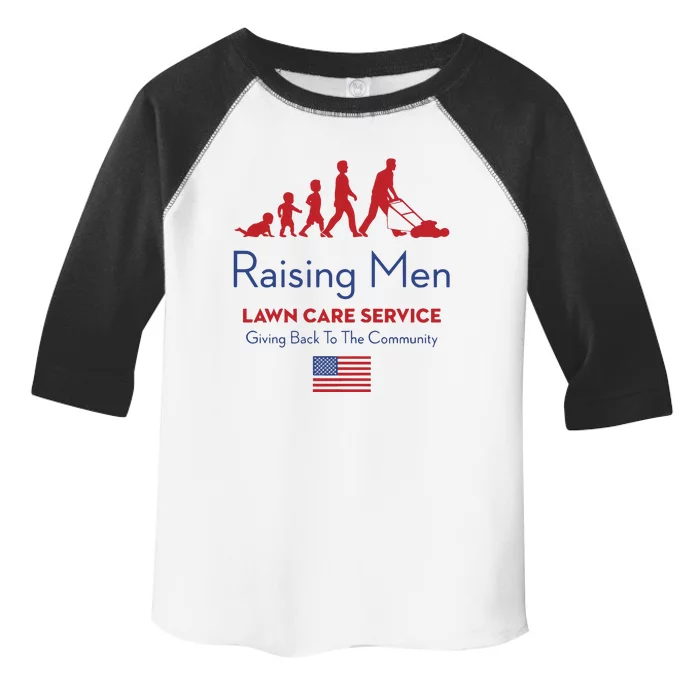 Raising Lawn Care Service Giving Back To The Community Usa Toddler Fine Jersey T-Shirt