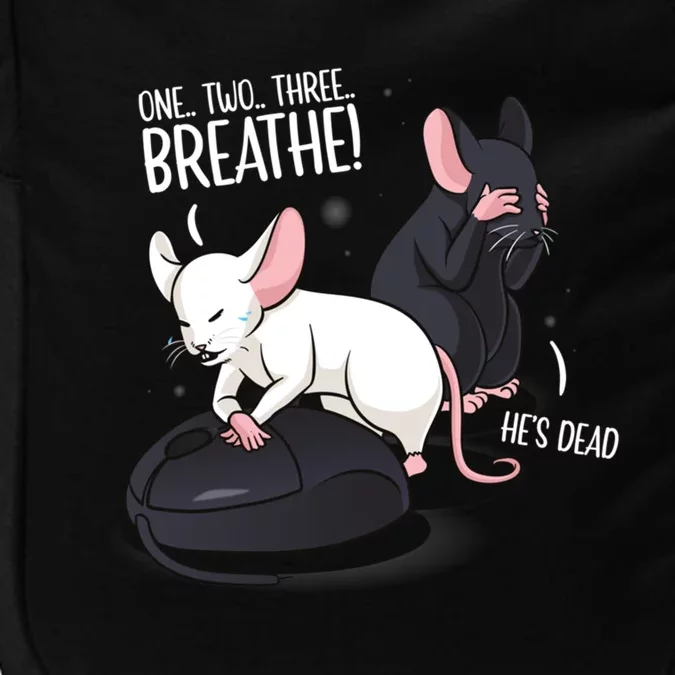 Rat Lover Computer Mouse Funny Pun Gift Impact Tech Backpack