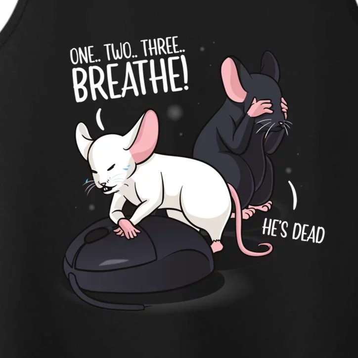 Rat Lover Computer Mouse Funny Pun Gift Performance Tank