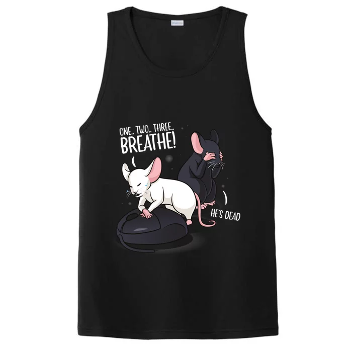 Rat Lover Computer Mouse Funny Pun Gift Performance Tank