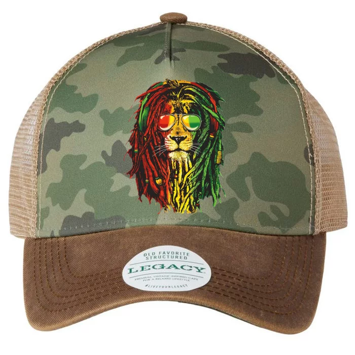 Rasta Lion Cool Dreadlock Rastafari For Rasta Lover Legacy Tie Dye Trucker Hat