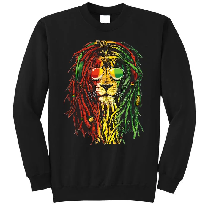 Rasta Lion Cool Dreadlock Rastafari For Rasta Lover Sweatshirt