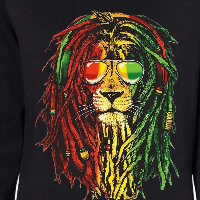 Rasta Lion Cool Dreadlock Rastafari For Rasta Lover Womens California Wash Sweatshirt