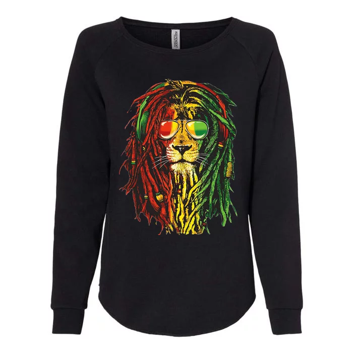 Rasta Lion Cool Dreadlock Rastafari For Rasta Lover Womens California Wash Sweatshirt