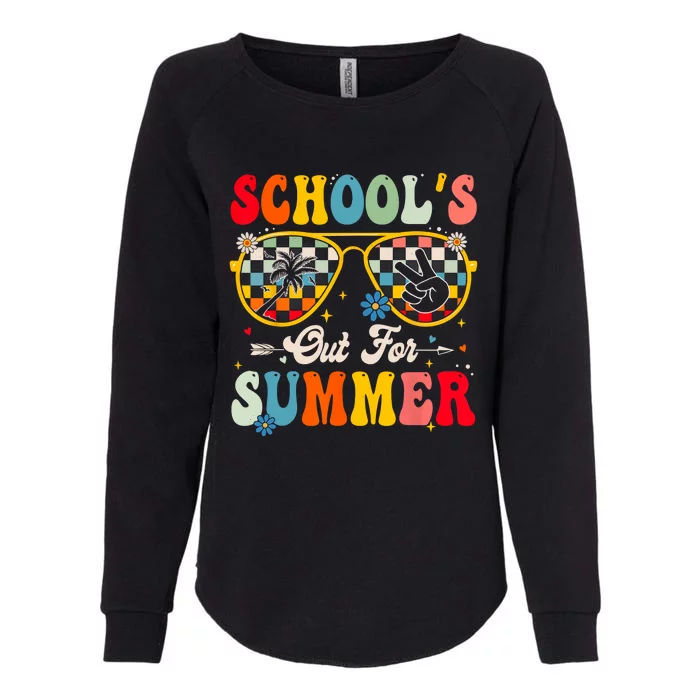 Retro Last Day Of Schools Out For Summer Teacher Boy Girl Womens California Wash Sweatshirt