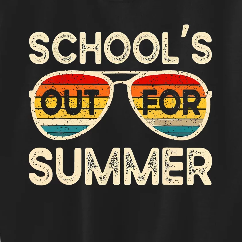 Retro Last Day Of School Schools Out For Summer Teacher Kids Sweatshirt