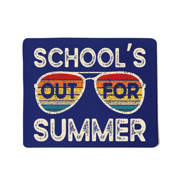 Retro Last Day Of School Schools Out For Summer Teacher Mousepad