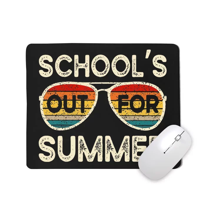 Retro Last Day Of School Schools Out For Summer Teacher Mousepad