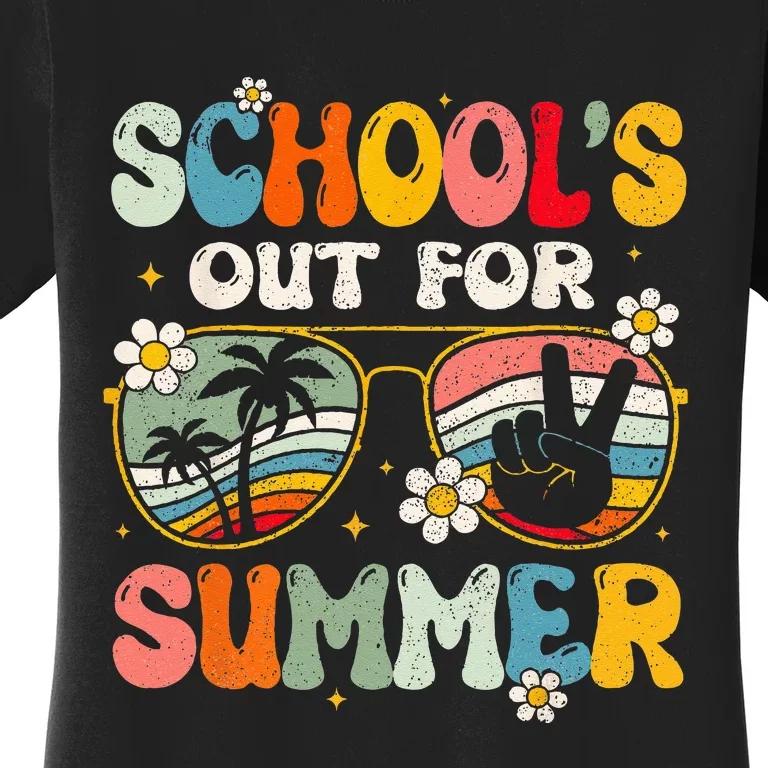 Retro Last Day Of Schools Out For Summer Teacher Women's T-Shirt