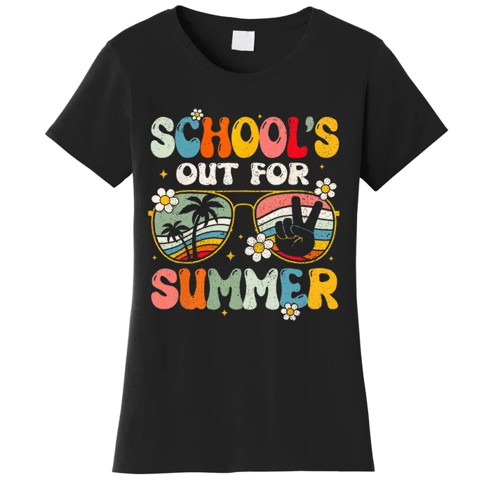 Retro Last Day Of Schools Out For Summer Teacher Women's T-Shirt