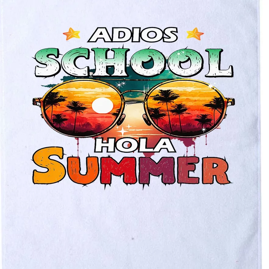 Retro Last Day Of School Out For Summer Teacher Adios Platinum Collection Golf Towel