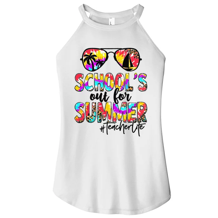 Retro Last Day Of School Schools Out For Summer Teacher Life Women’s Perfect Tri Rocker Tank