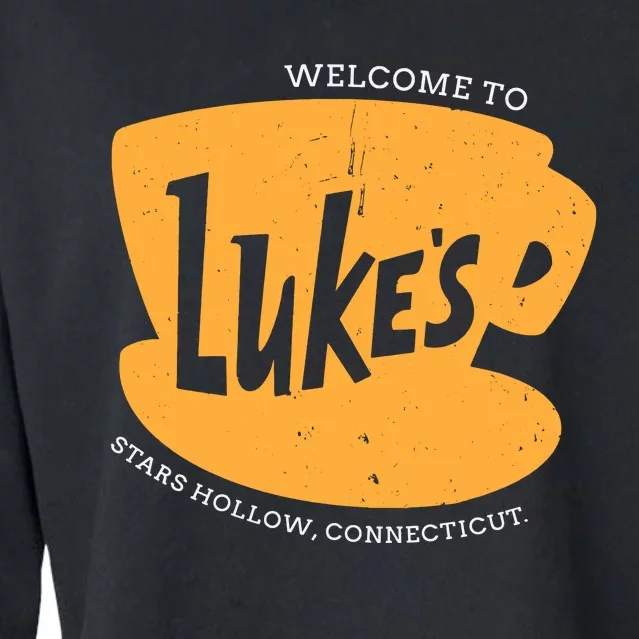 Retro LukeS Diner Cropped Pullover Crew