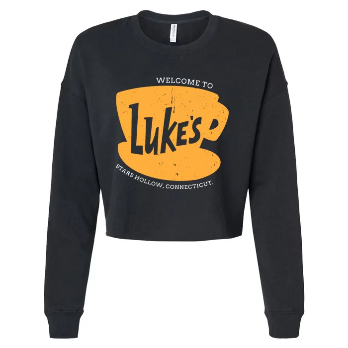 Retro LukeS Diner Cropped Pullover Crew