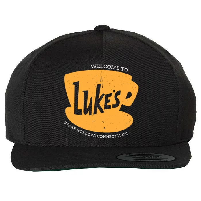 Retro LukeS Diner Wool Snapback Cap