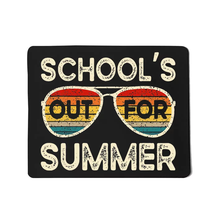 Retro Last Day Of School Schools Out For Summer Teacher Mousepad