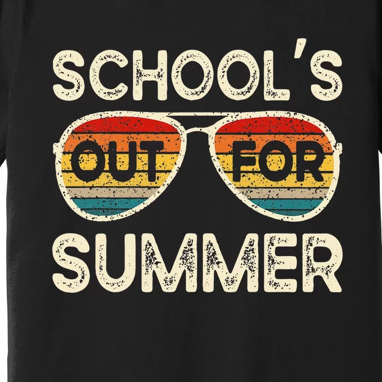 Retro Last Day Of School Schools Out For Summer Teacher Premium T-Shirt