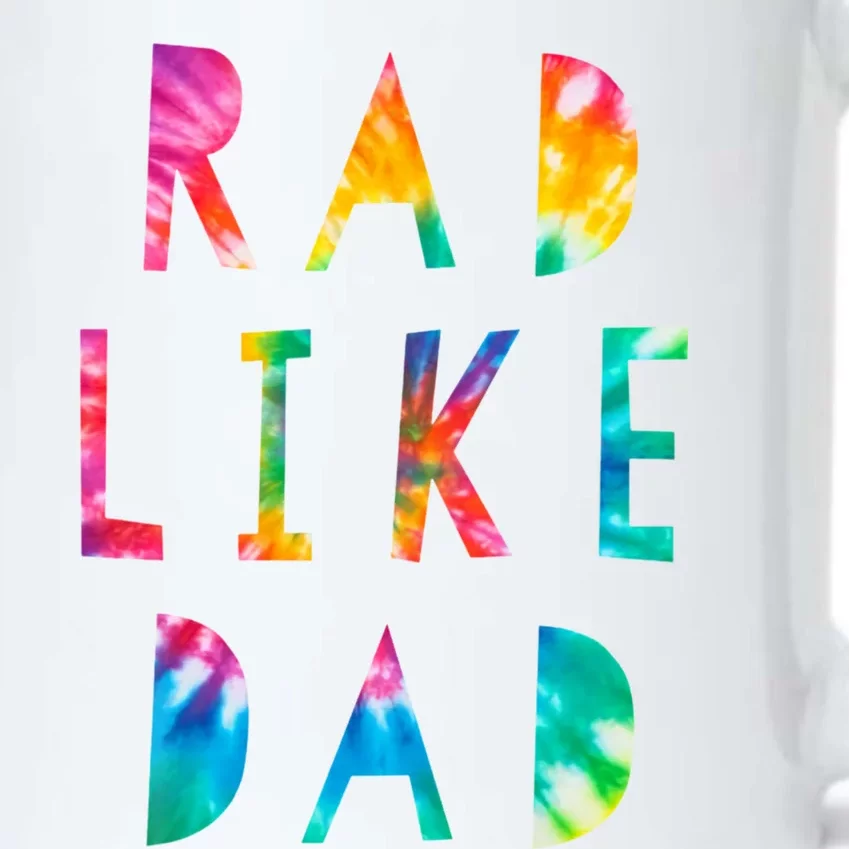 Rad Like Dad Tie Dye Funny Father’s Day Black Color Changing Mug