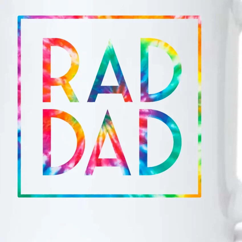 Rad Like Dad Tie Dye Funny Father’s Day Black Color Changing Mug