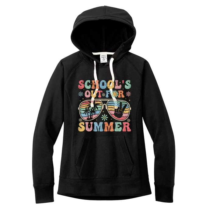 Retro Last Day Of SchoolS Out For Summer Teacher Women's Fleece Hoodie