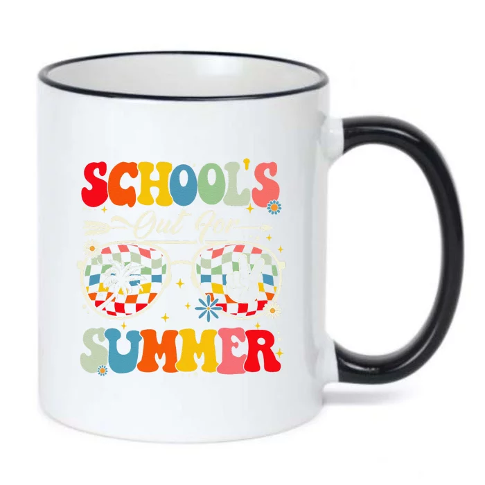 Retro Last Day Of SchoolS Out For Summer Teacher Black Color Changing Mug