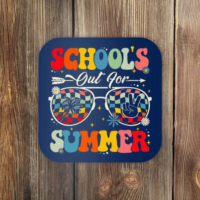 Retro Last Day Of SchoolS Out For Summer Teacher Coaster