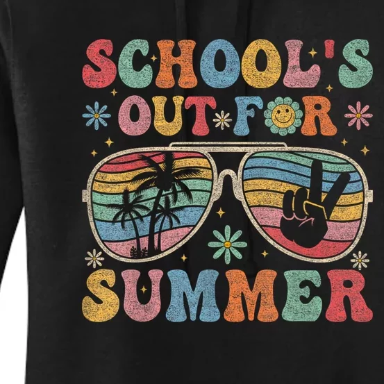 Retro Last Day Of SchoolS Out For Summer Teacher Women's Pullover Hoodie