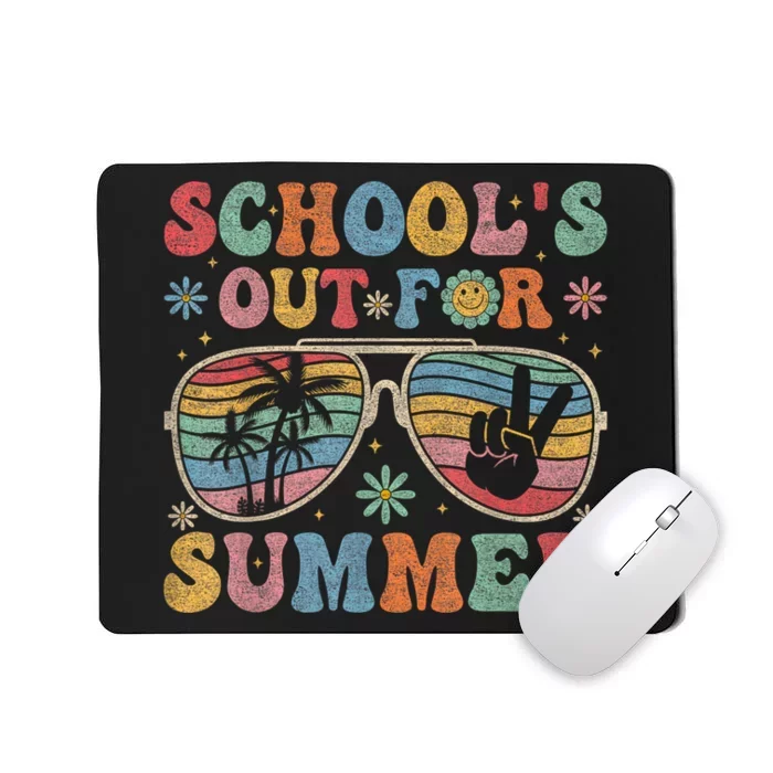 Retro Last Day Of SchoolS Out For Summer Teacher Mousepad