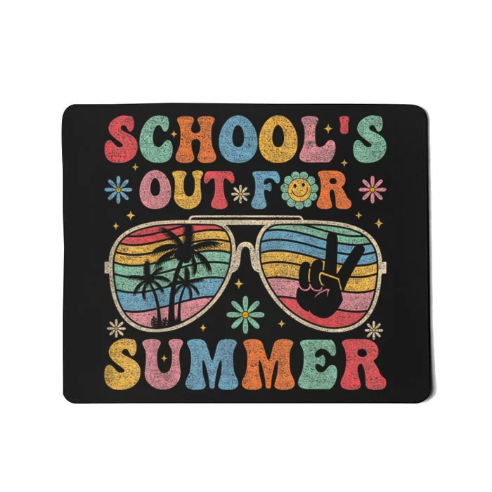 Retro Last Day Of SchoolS Out For Summer Teacher Mousepad