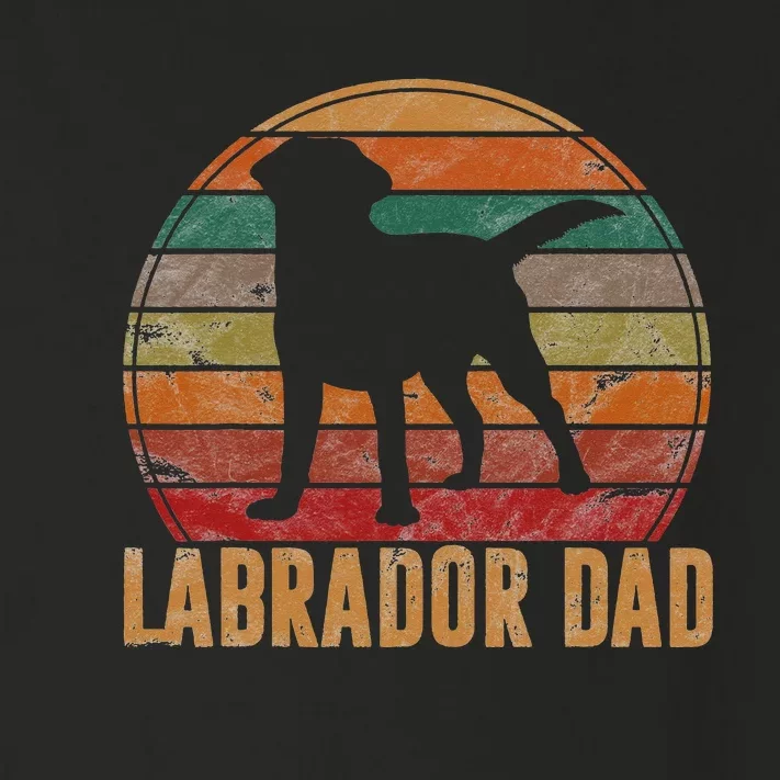 Retro Labrador Dad Gift Dog Daddy Golden Black Lab Father Toddler Long Sleeve Shirt