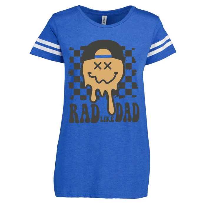 Rad Like Dad Cute Fathers Day Gift Enza Ladies Jersey Football T-Shirt