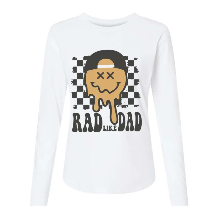 Rad Like Dad Cute Fathers Day Gift Womens Cotton Relaxed Long Sleeve T-Shirt