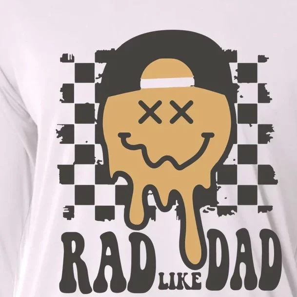 Rad Like Dad Cute Fathers Day Gift Cooling Performance Long Sleeve Crew