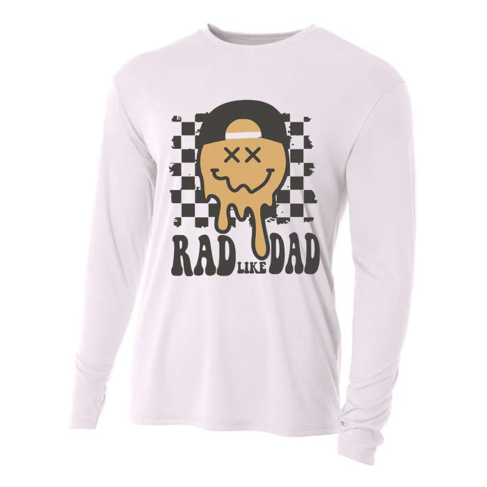 Rad Like Dad Cute Fathers Day Gift Cooling Performance Long Sleeve Crew